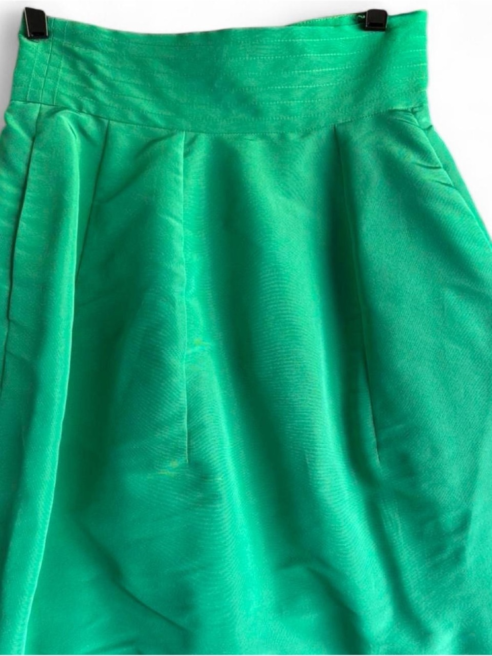 Oscar de la Renta Emerald Green Circle Skirt